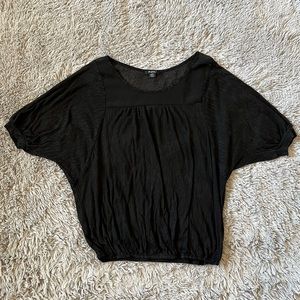 Rhapsody medium black flowing tee shirt